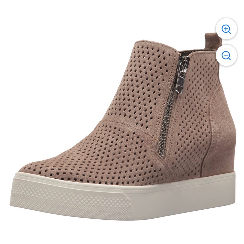 Steve Madden Women’s Wedgie Booties in Taupe Suede
